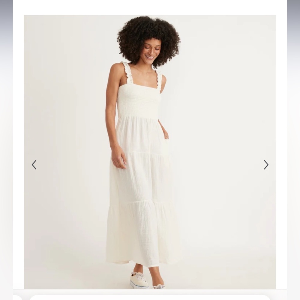 NWOT Women’s Size Small Flowy White Dress